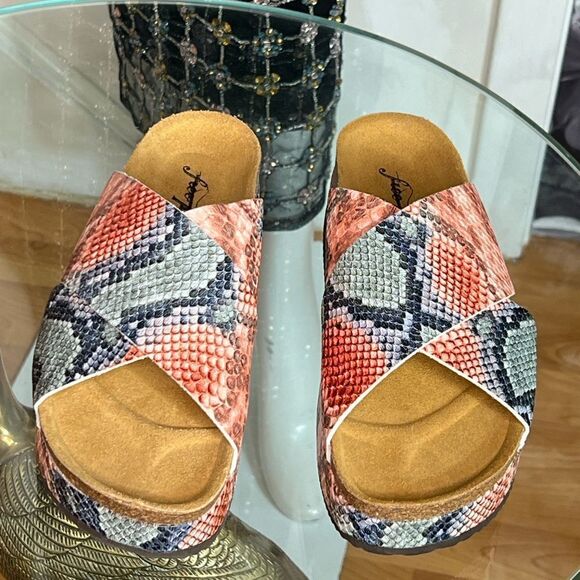 Free People Sidelines Flatform Sandals/ size 40 - Picture 3 of 8